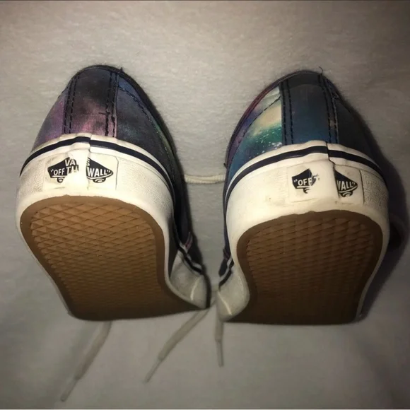 Galaxy Vans Sneakers • Size US Missy 4.0 • Preloved with wear - Picture 5 of 16